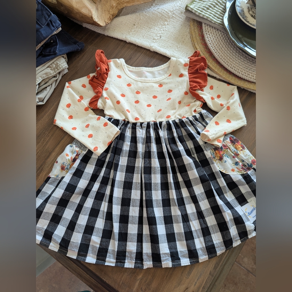 Flowermill Pumpkin Dress Size 4/5